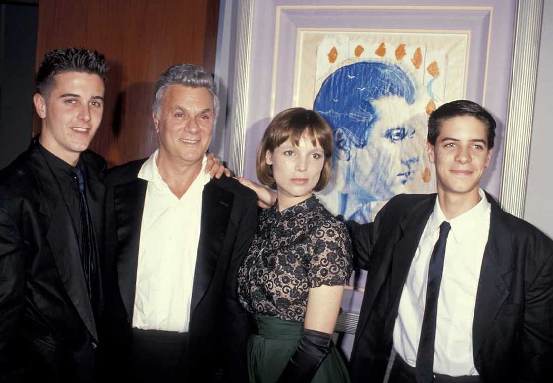 Actor Tony with his children Nicholas (far left), daughter Kelly, and son Ben (far right) in 1989. Actor Tony with his children Nicholas (far left), daughter Kelly, and son Ben (far right) in 1989.