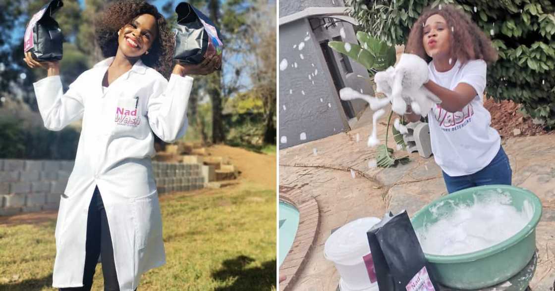 A single mother from Limpopo is thriving with her washing powder business and employs seven women A single mother from Limpopo is thriving with her washing powder business and employs seven women