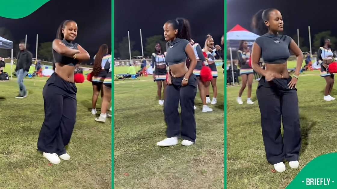 A student flexed her impressive dance moves, stunning SA.