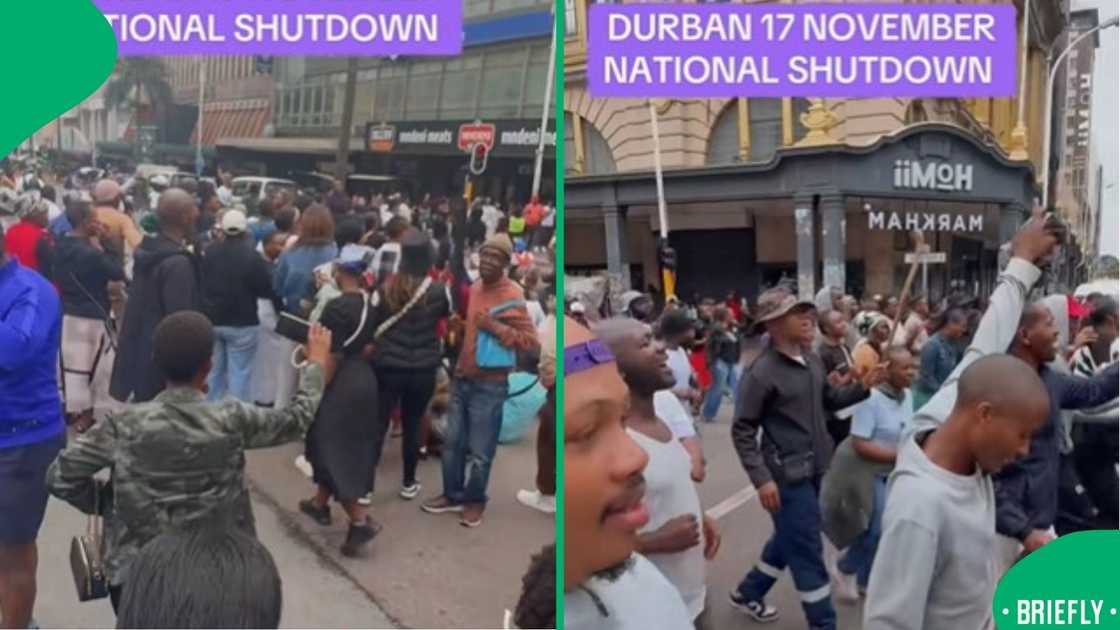 A screenshot showed the viral clip that highlighted both online and street-level activism during the shutdown