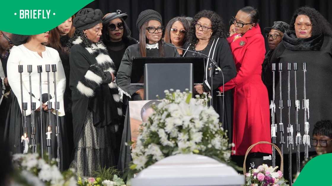 Basetsana Mongale made a moving tribute to her daughter Olorato at her funeral Basetsana Mongale made a moving tribute to her daughter Olorato at her funeral