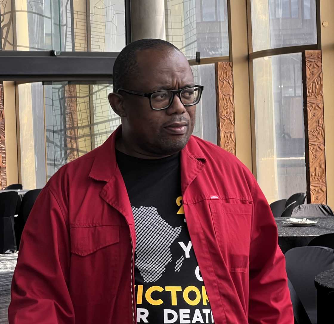 Johannesburg MMC for Public Safety Dr. Mgcini Tshwaku was on the scene of the collapsed building