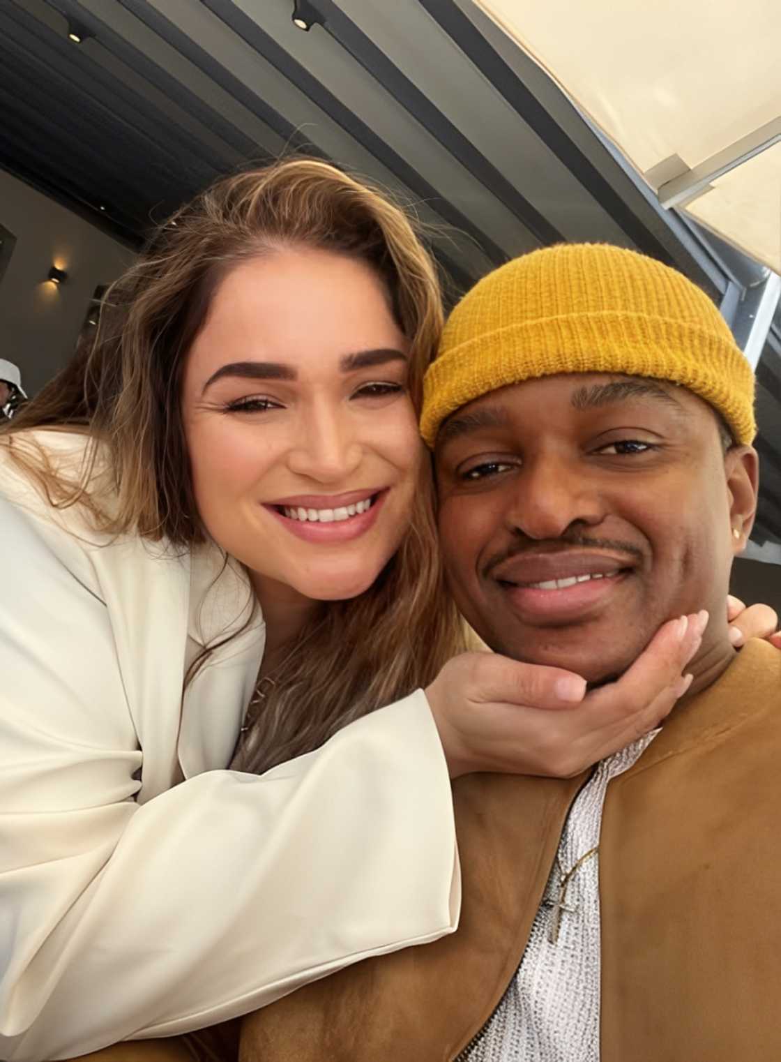 Pregnancy really suits Quinton Masina's lover Kayleigh