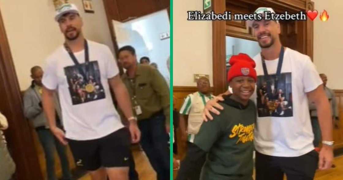 TikTok video of Eben Etzebeth meeting kid who called him Elizabedi TikTok video of Eben Etzebeth meeting kid who called him Elizabedi