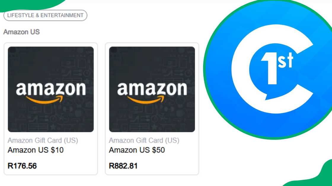 Amazon gift card in South Africa Amazon gift card in South Africa