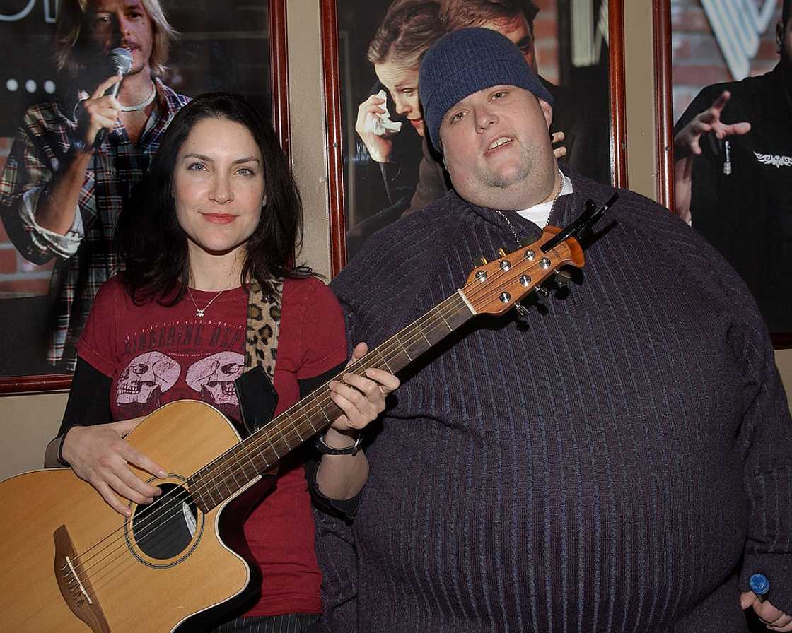 Lahna Turner and Ralphie May in Hollywood, CA. Lahna Turner and Ralphie May in Hollywood, CA.