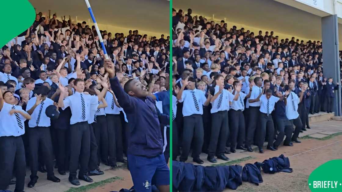 The boys were passionate, showing their readiness for the rugby and hockey finals The boys were passionate, showing their readiness for the rugby and hockey finals