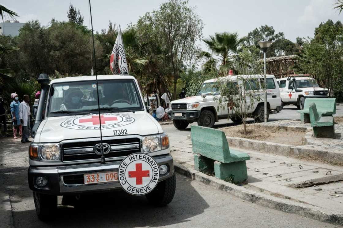 The ICRC said two trucks had arrived in Tigray with medicines, emergency supplies and first-aid kits (file picture) The ICRC said two trucks had arrived in Tigray with medicines, emergency supplies and first-aid kits (file picture)
