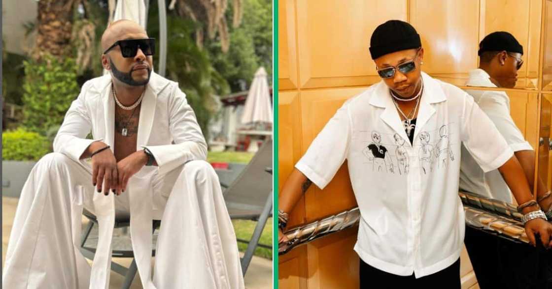 Vusi Nova and Young Stunna had netizens questioning them. Vusi Nova and Young Stunna had netizens questioning them.