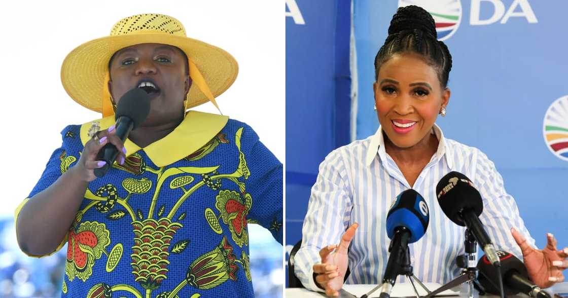 Phumzile Van Damme supports Mpho Phalatse Phumzile Van Damme supports Mpho Phalatse