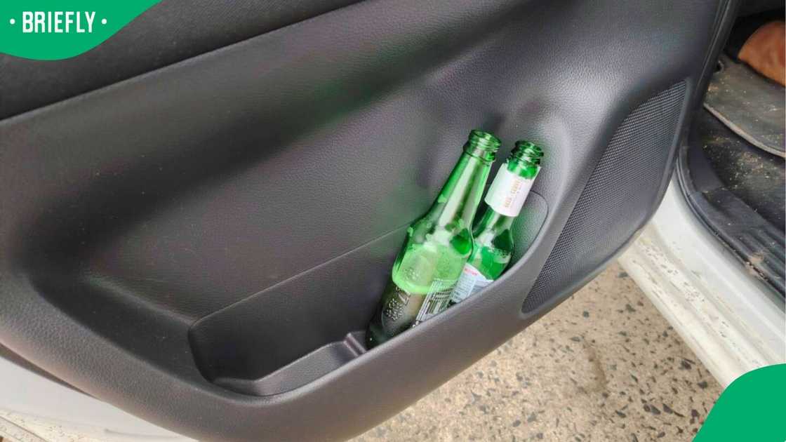 The official was found with alcohol in his car The official was found with alcohol in his car