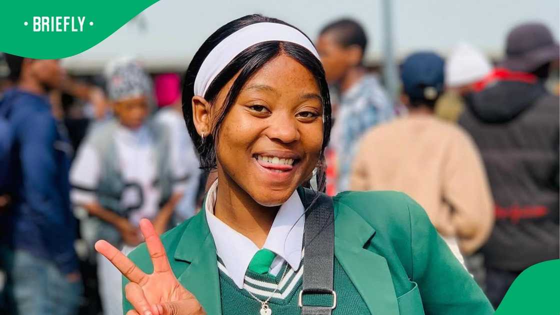 Naledi Aphiwe celebrated passing her matric year