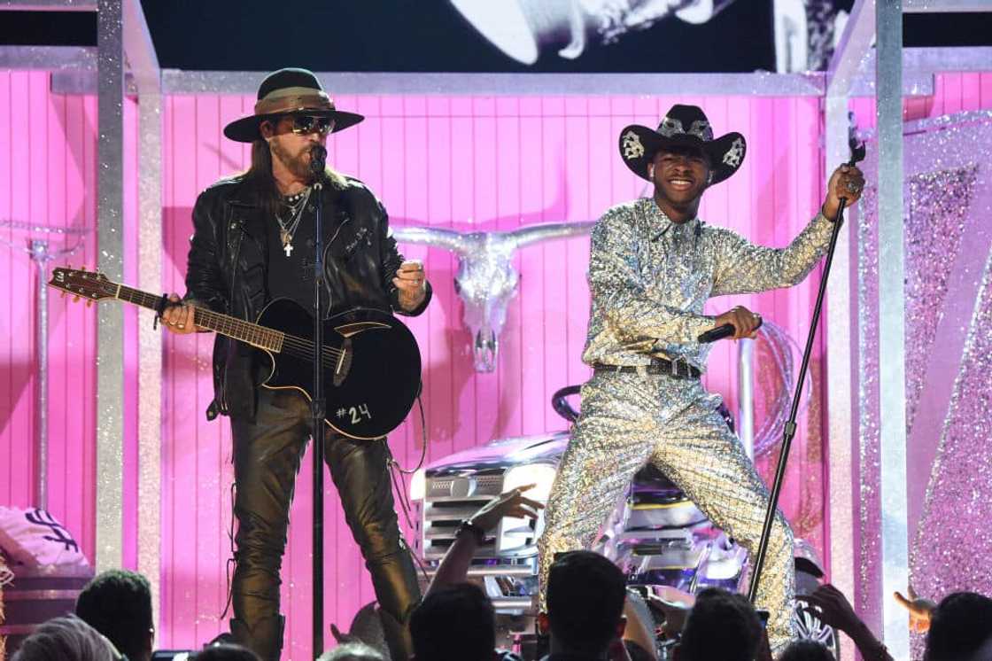 Billy Ray Cyrus and Lil Nas X performing Billy Ray Cyrus and Lil Nas X performing