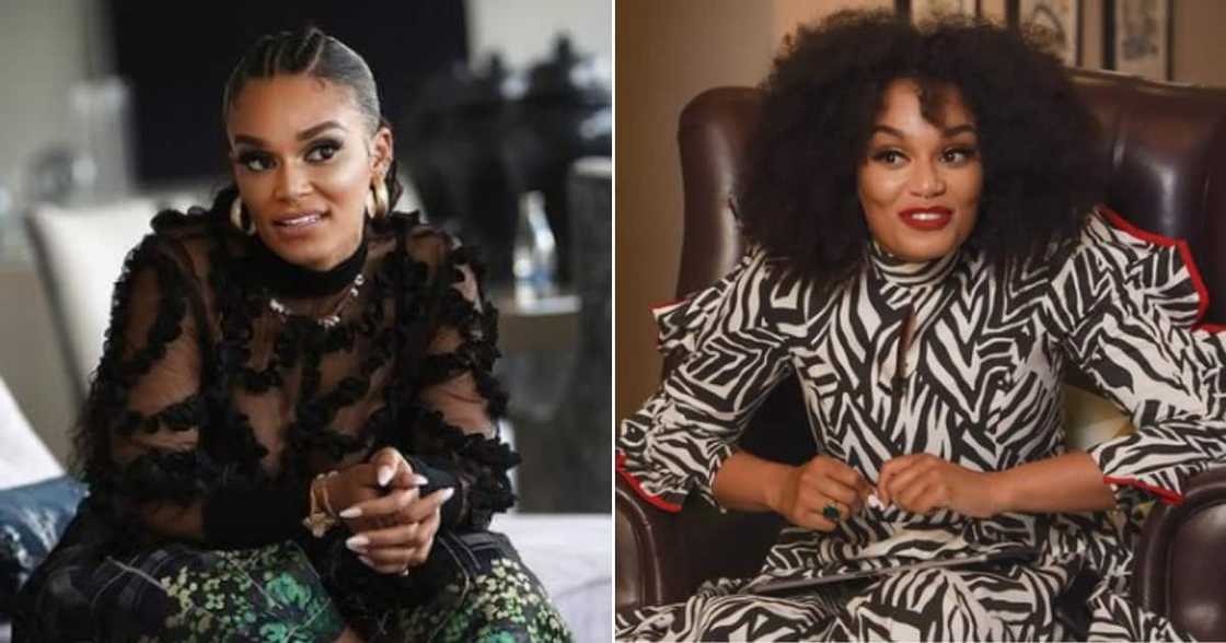 Pearl Thusi, Minister Mthethwa. Pearl Thusi, Minister Mthethwa.