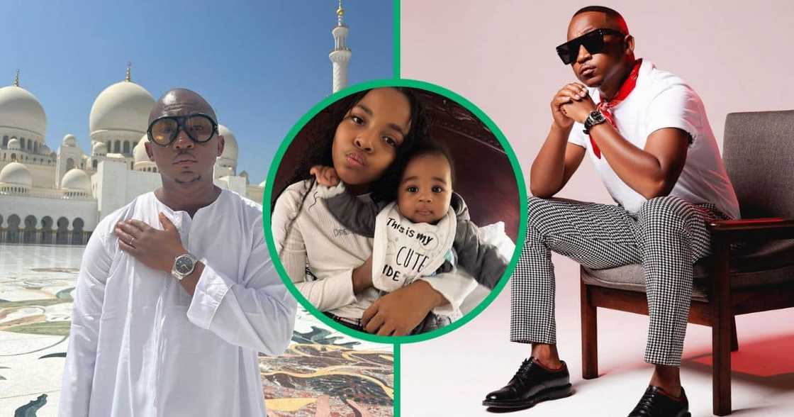 Khuli Chana got his children Nia and Leano-Laone tatted on his arm Khuli Chana got his children Nia and Leano-Laone tatted on his arm