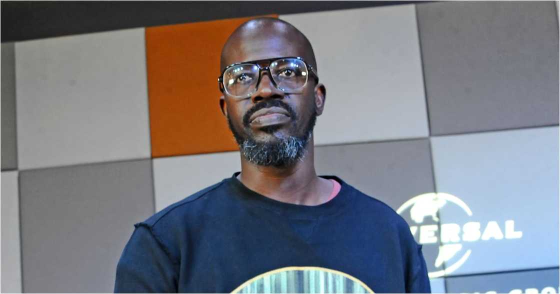 Black Coffee pictured on a Times Square billboard in New York City Black Coffee pictured on a Times Square billboard in New York City