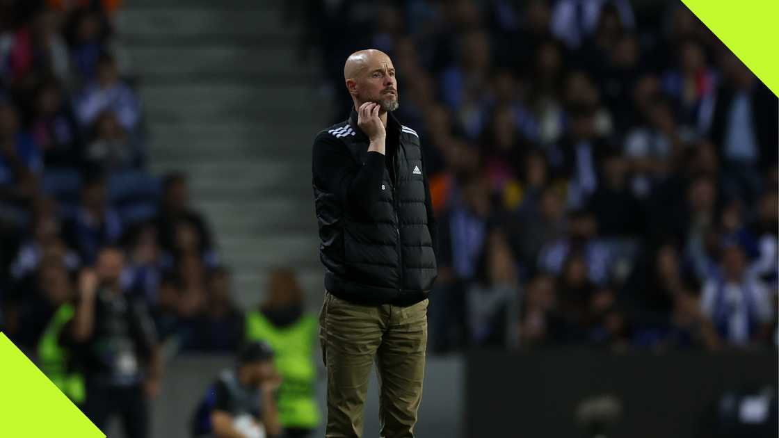 Erik ten Hag passing instructions to Manchester United players during their UEFA Europa League tie against FC Porto. Erik ten Hag passing instructions to Manchester United players during their UEFA Europa League tie against FC Porto.