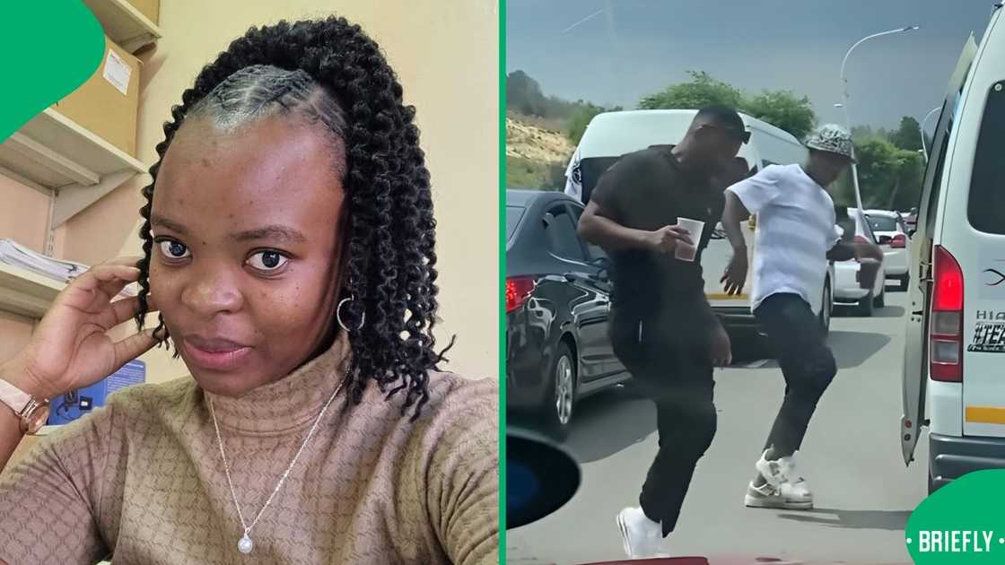 Facebook users were in stitches after seeing carefree guys who made the most of traffic moment