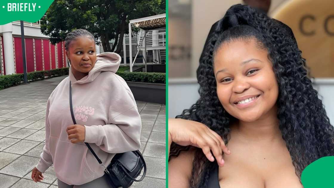 A woman showed her body transformation.