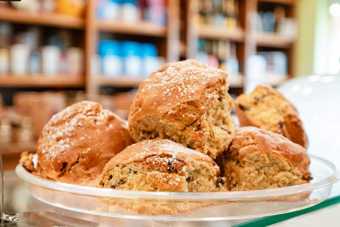 Freshly baked scones