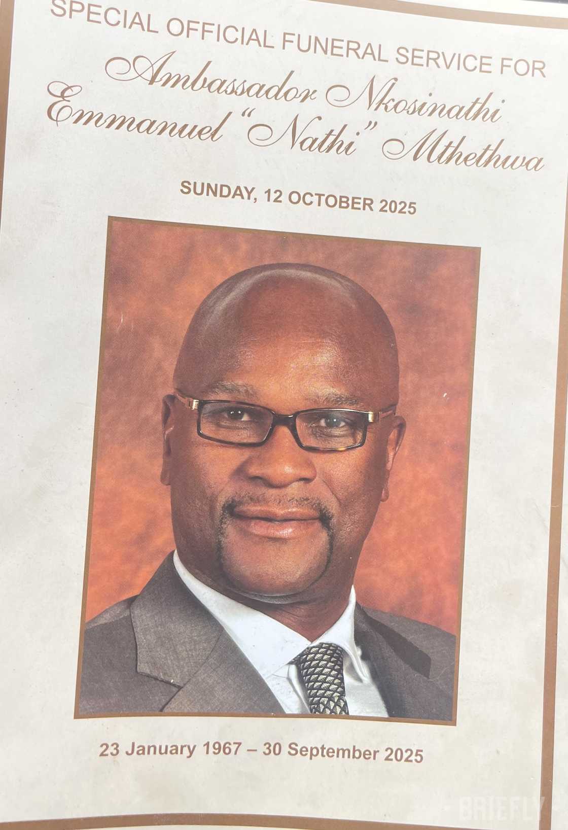 The details behind Nathi Mthethwa’s death are still unclear.