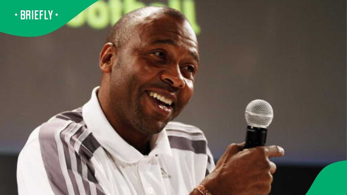Lucas Radebe and his daughter show off their dance moves on social media. Lucas Radebe and his daughter show off their dance moves on social media.