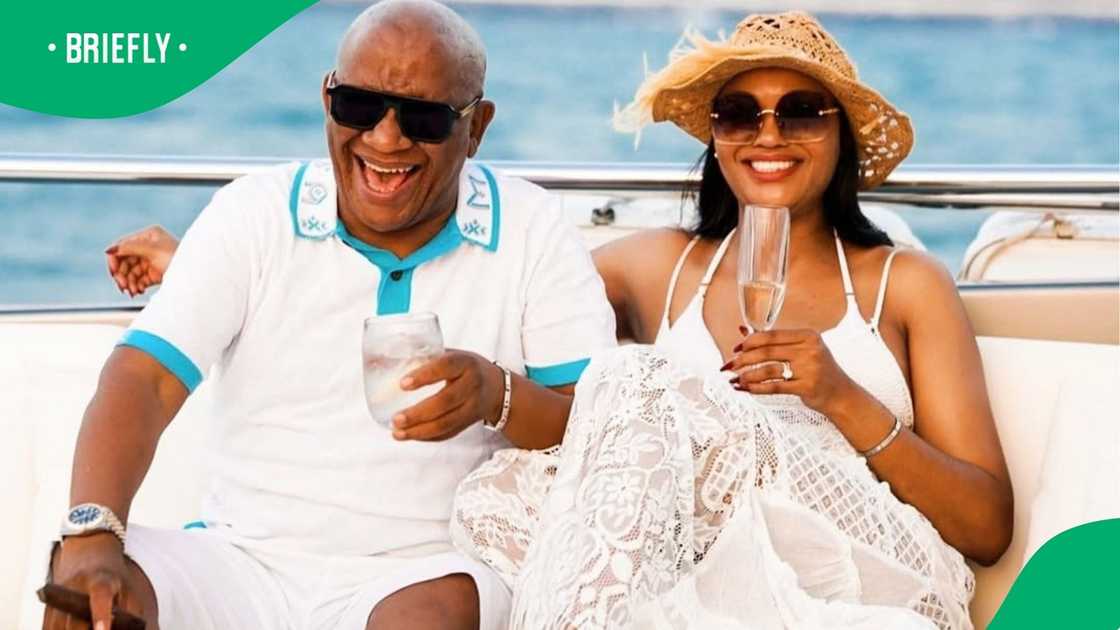 Lebo M with his new wife