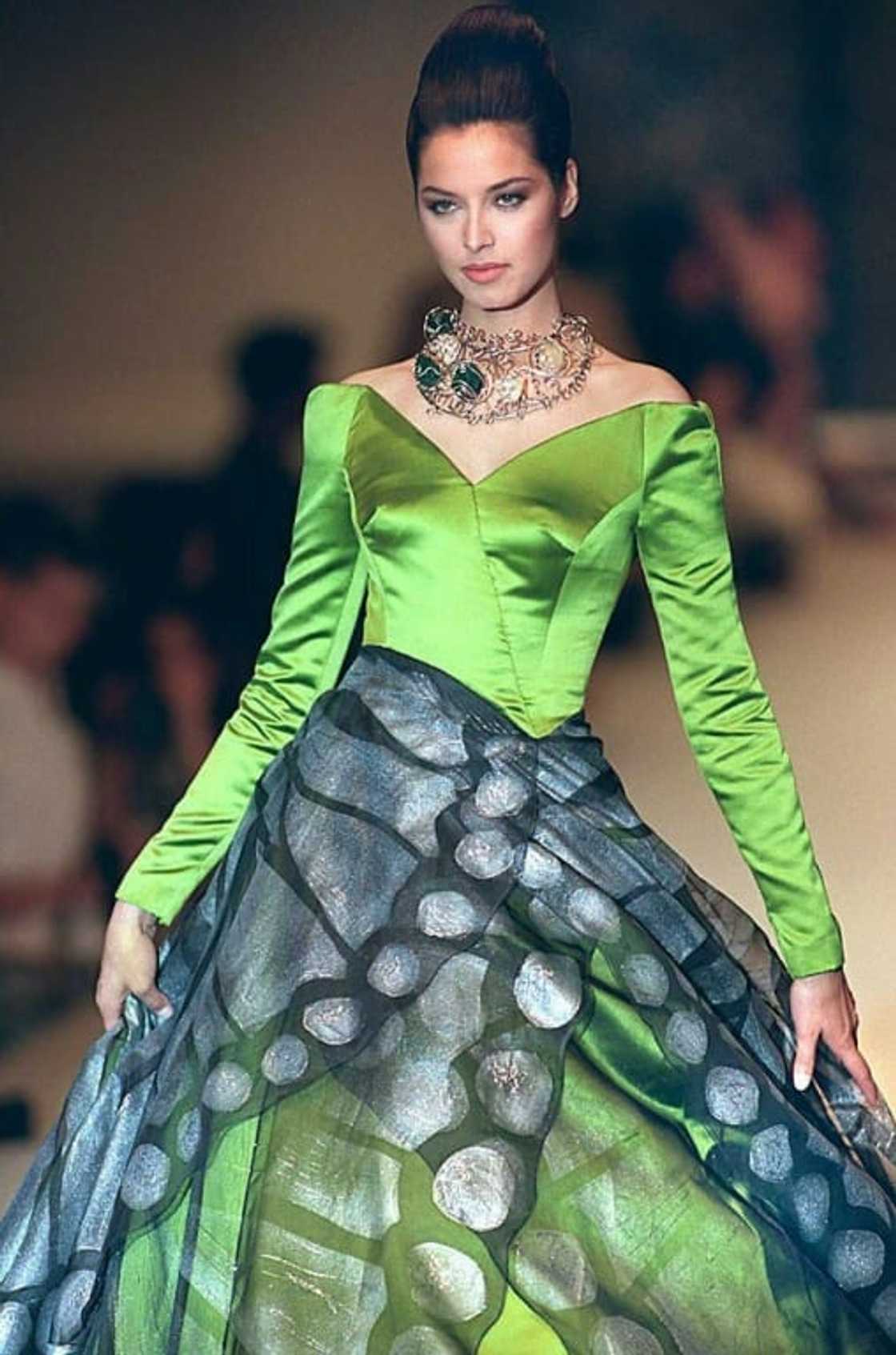 Butterfly motifs featured heavily in Mori's designs, such as this one from her Autumn-Winter 1996-7 collection Butterfly motifs featured heavily in Mori's designs, such as this one from her Autumn-Winter 1996-7 collection