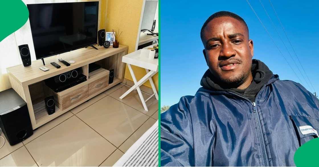 A gentleman showed off his stunning rental place on social media.