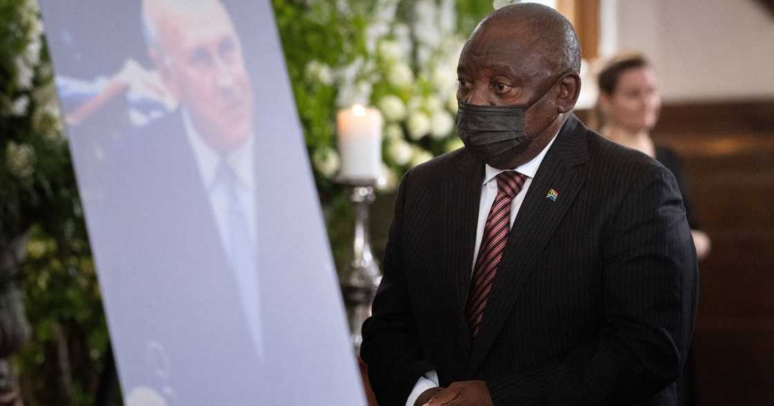 South Africans, President Cyril Ramaphosa, FW De Klerk, state memorial, Cape Town