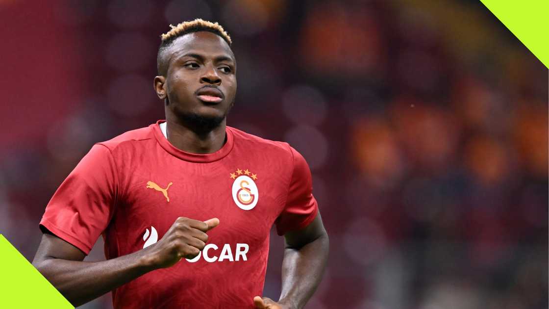 Victor Osimhen during Galatsaray's UEFA Europa League match Victor Osimhen during Galatsaray's UEFA Europa League match