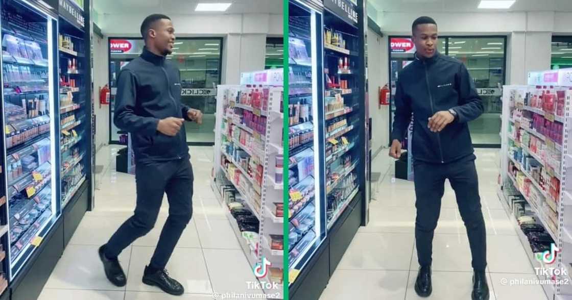 Man danced in a Clicks store