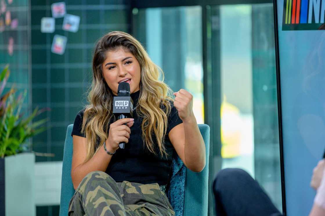 Hailie Deegan at Build Studio in New York City.