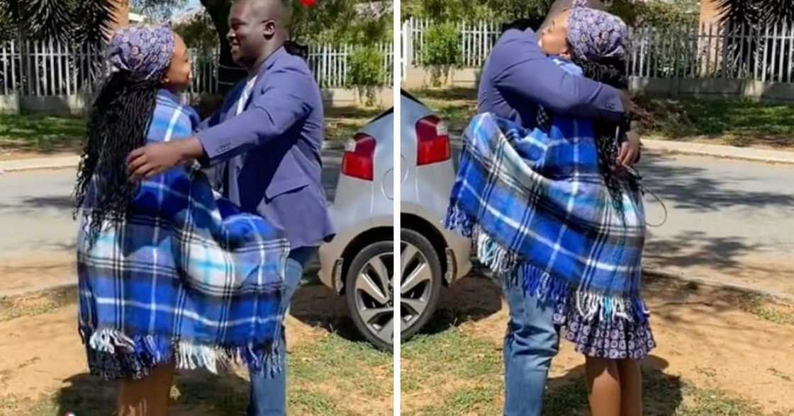 Young couple over joyed after successful lobola negotiations Young couple over joyed after successful lobola negotiations