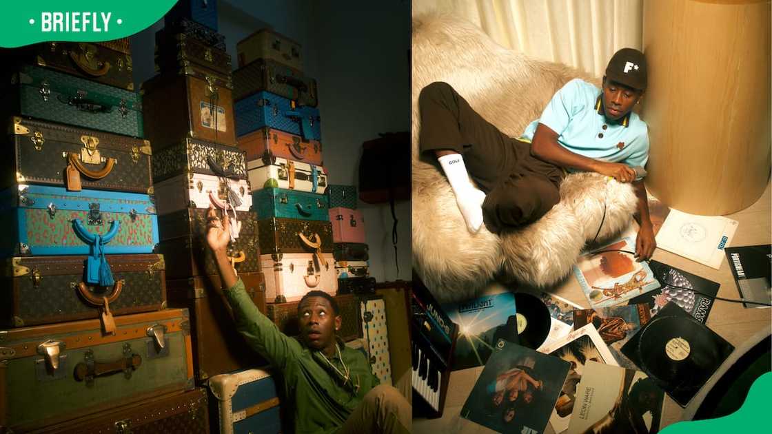 Tyler, The Creator's vintage collection. Tyler, The Creator's vintage collection.