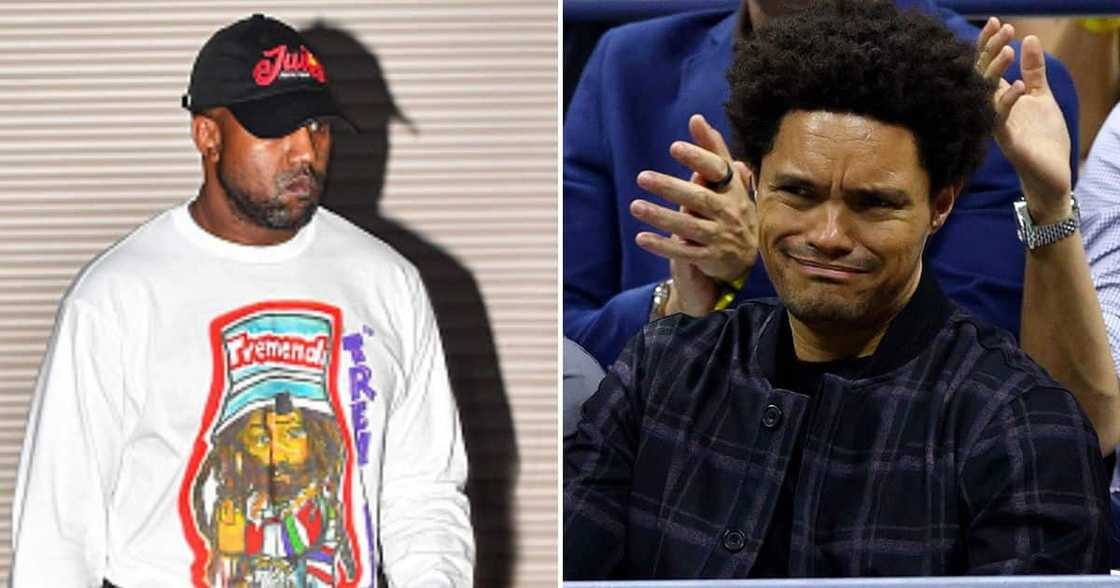 Kanye West and Trevor Noah Kanye West and Trevor Noah