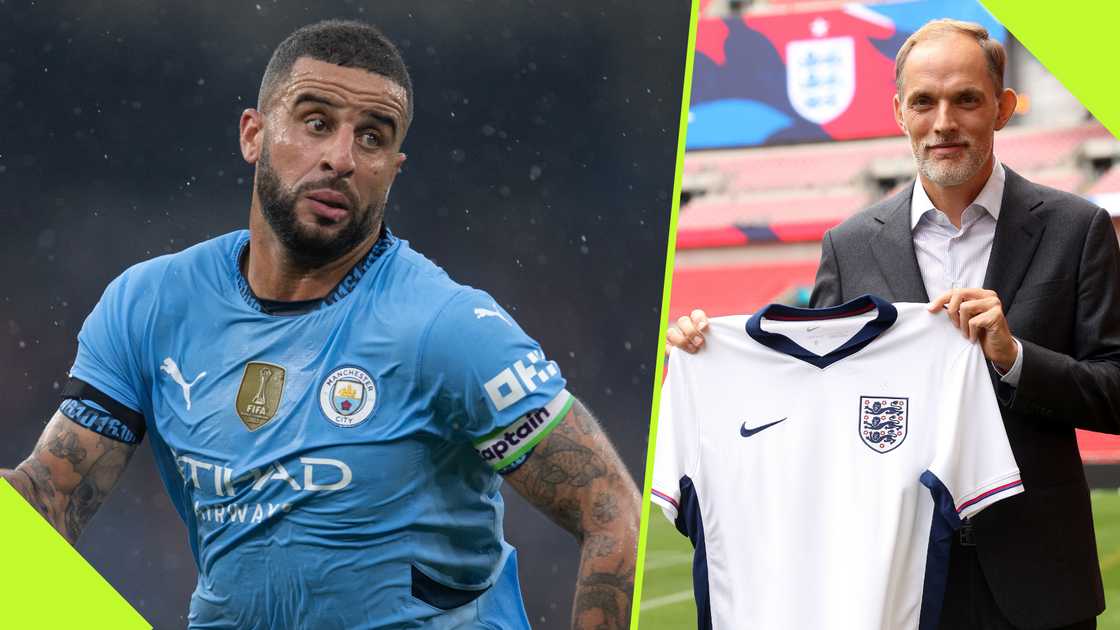 Kyle Walker has thrown his weight behind Thomas Tuchel following his appointment as the new England manager. Photos by Visionhaus and Eddie Keogh - The FA.