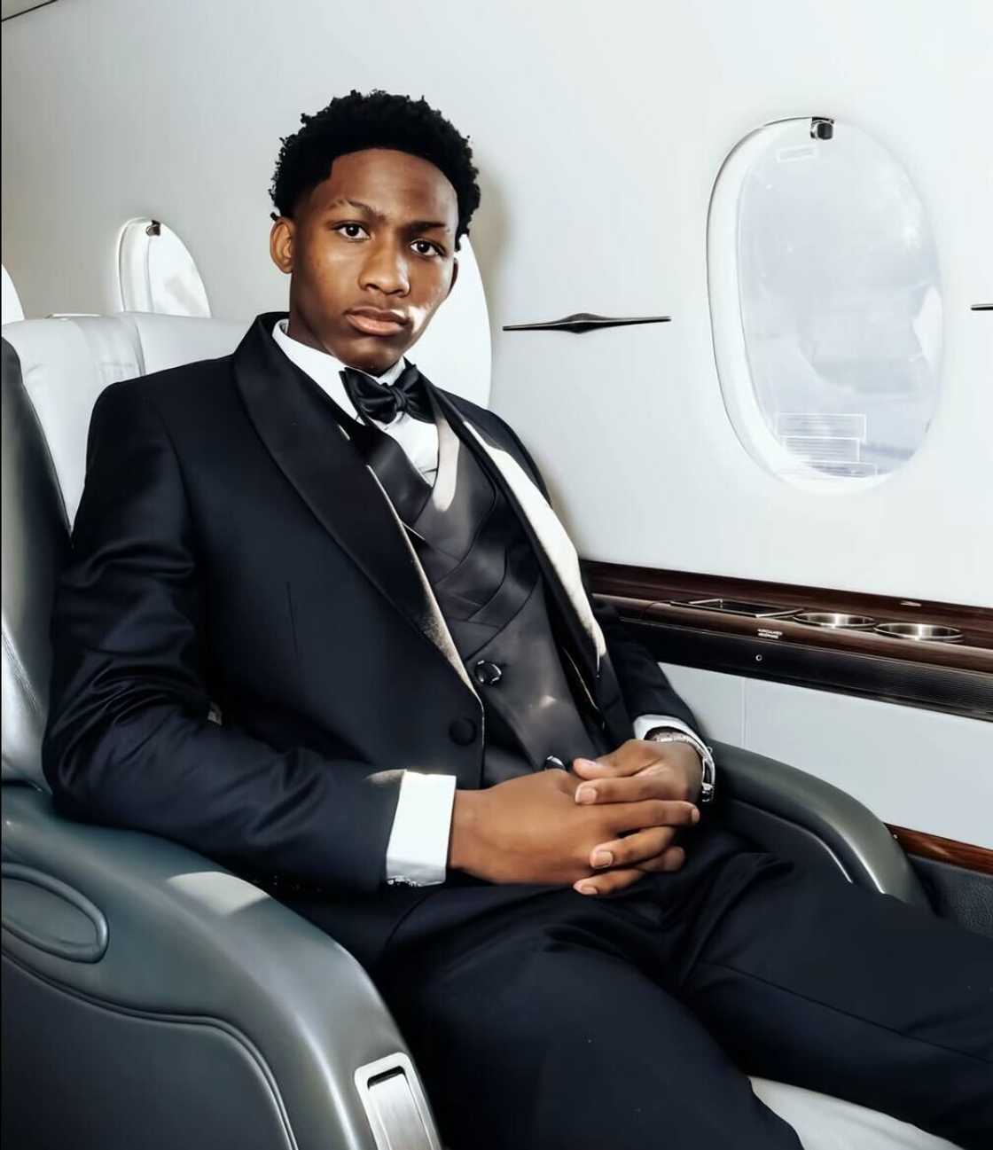 A Grade 12 learner amazed online users with his private jet entrance at the matric dance. A Grade 12 learner amazed online users with his private jet entrance at the matric dance.