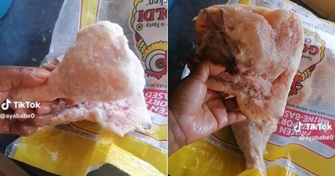 SA woman grossed out by huge chicken pieces SA woman grossed out by huge chicken pieces