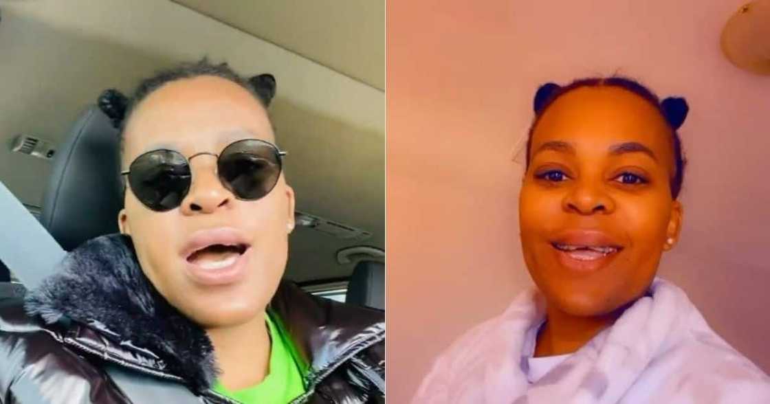 Zodwa Wabantu, removes, make up, in video