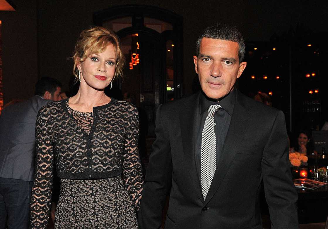 Melanie Griffith and actor Antonio Banderas in Toronto, Canada.