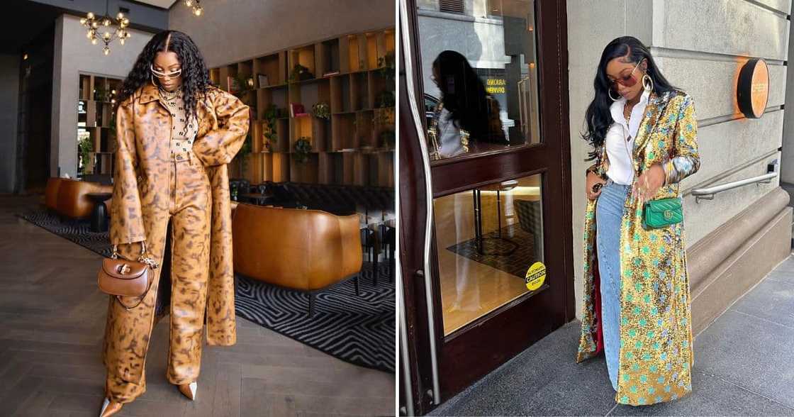 Bonang Matheba rocks a Gucci outfit head to toe and leaves the internet shaking Bonang Matheba rocks a Gucci outfit head to toe and leaves the internet shaking