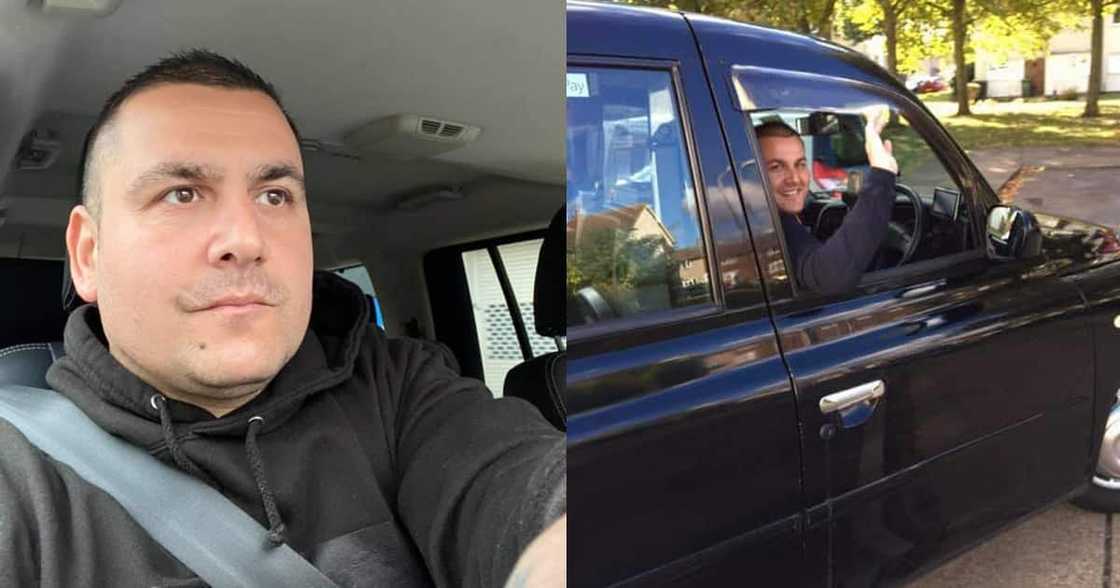 Lee McQueen, a kind cab driver from London. Lee McQueen, a kind cab driver from London.