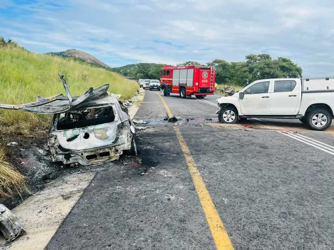 The accident scene on the N4.