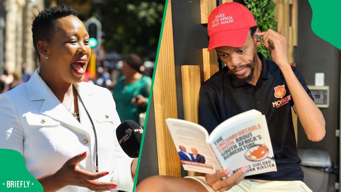 Stella Ndabeni-Abrahams was criticised by Nota Baloyi for wearing a revealing dress. Stella Ndabeni-Abrahams was criticised by Nota Baloyi for wearing a revealing dress.