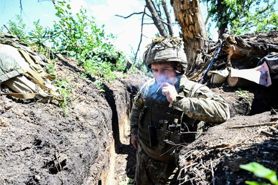 Ahil, the head of the unit,  says he has been fighting in the Donbas since 2014 when Russia-backed separatists first seized control of part of the territory