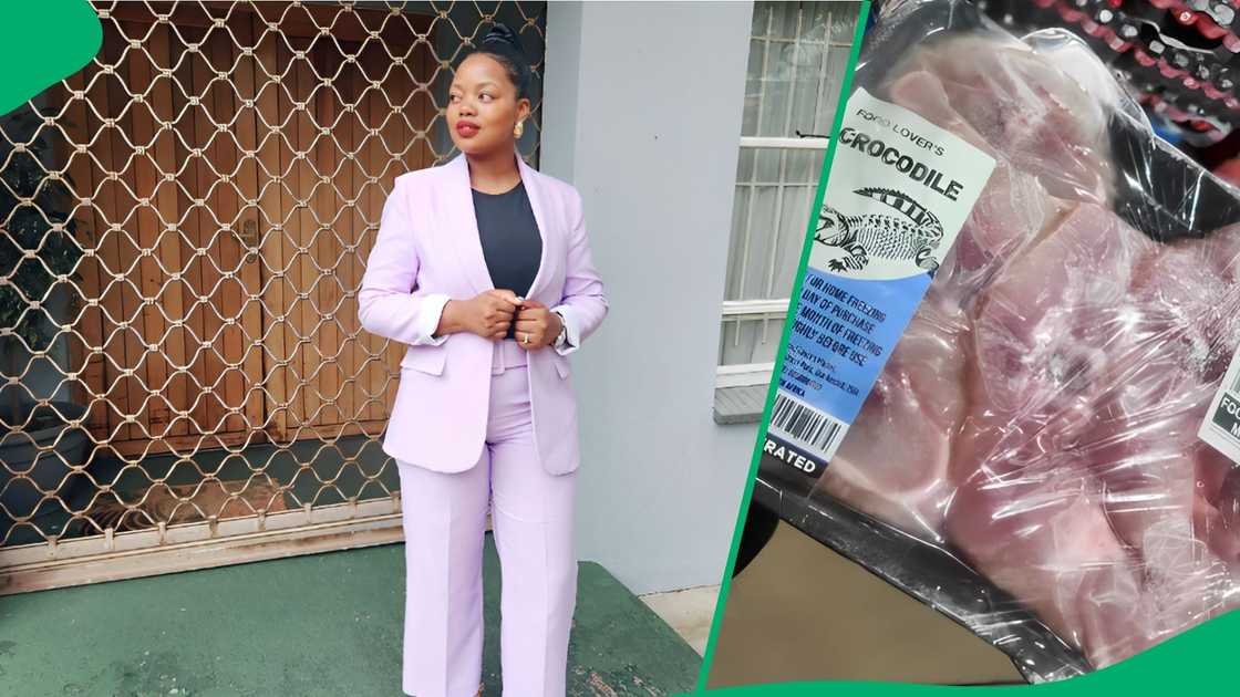 TikTok users were in disbelief after seeing that a local store sells crocodile meat. TikTok users were in disbelief after seeing that a local store sells crocodile meat.