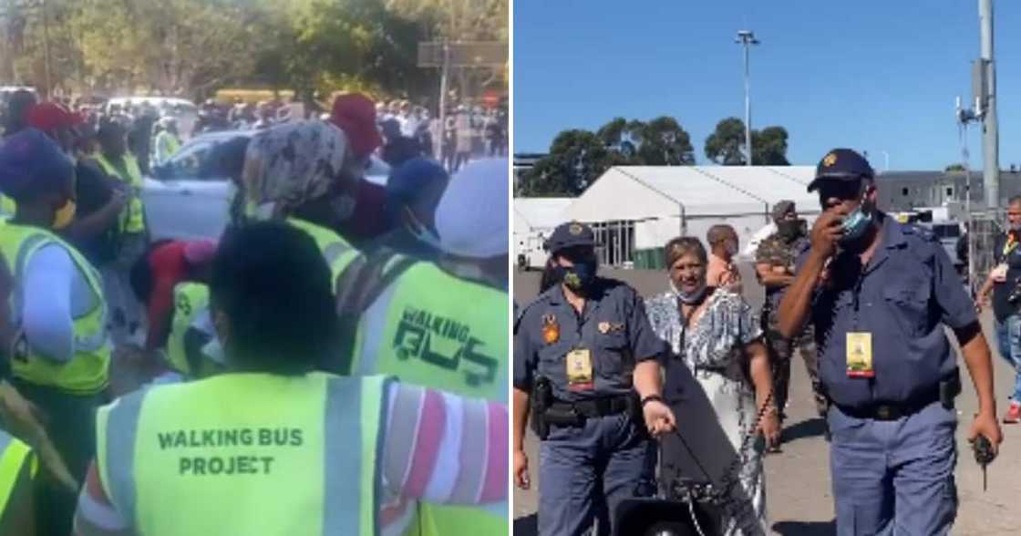 Protestors, Cape Town City Hall, SONA, State of the Nation Address, President Cyril Ramaphosa, Farm Murders Protestors, Cape Town City Hall, SONA, State of the Nation Address, President Cyril Ramaphosa, Farm Murders