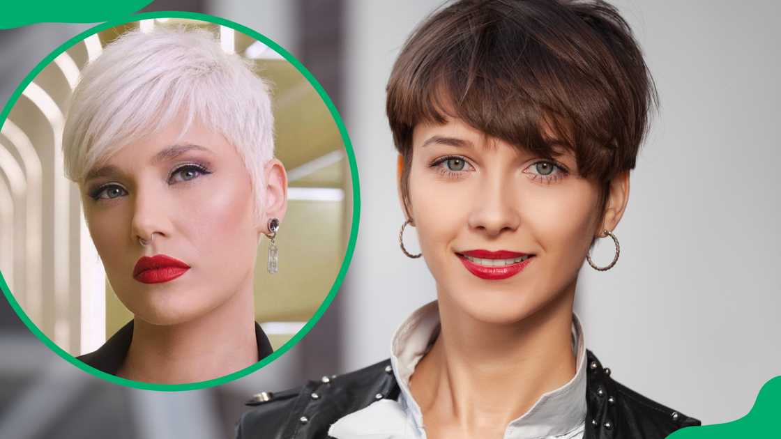 Short hair with bangs for ladies