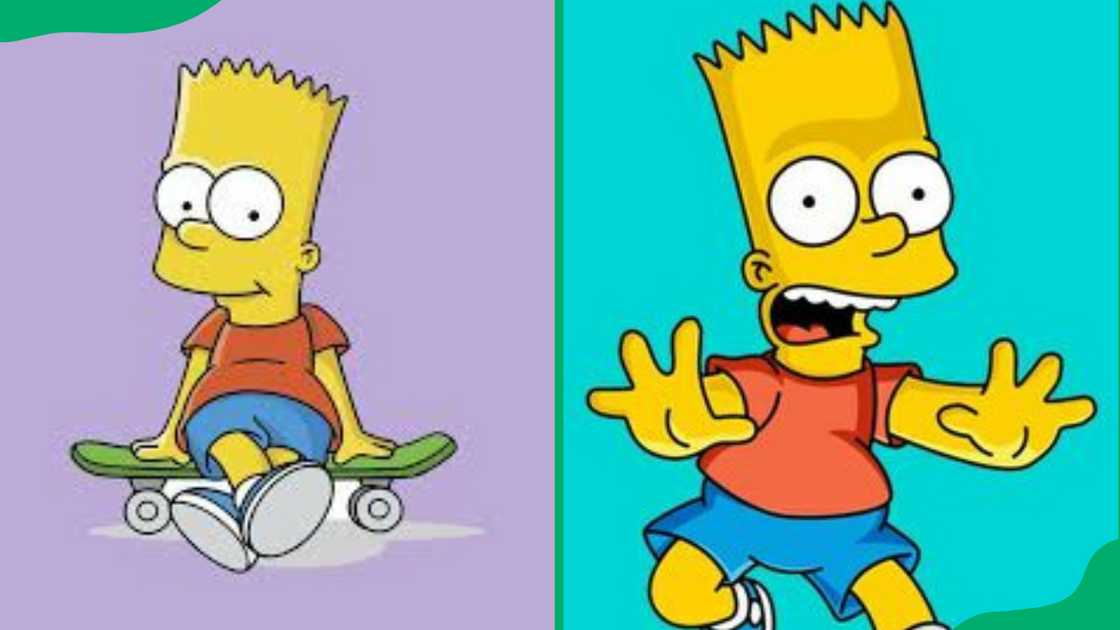 Bart Simpson from The Simpsons. Bart Simpson from The Simpsons.